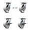 Service Caster 6 Inch Semi Steel Swivel Caster Swivel Locks 2 Brakes, 2PK SCC-35S620-SSR-BSL-2-SLB-2 - alternate 1